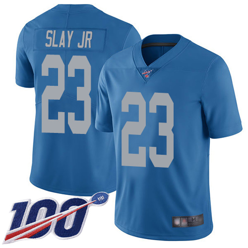 Detroit Lions Limited Blue Men Darius Slay Alternate Jersey NFL Football #23 100th Season Vapor Untouchable